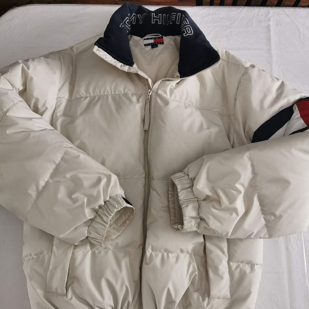 ❤️Tommy Hilfiger Flag Puffer Coat vintage